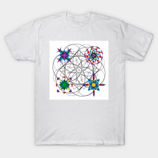 Pinstripe Spider Web T-Shirt